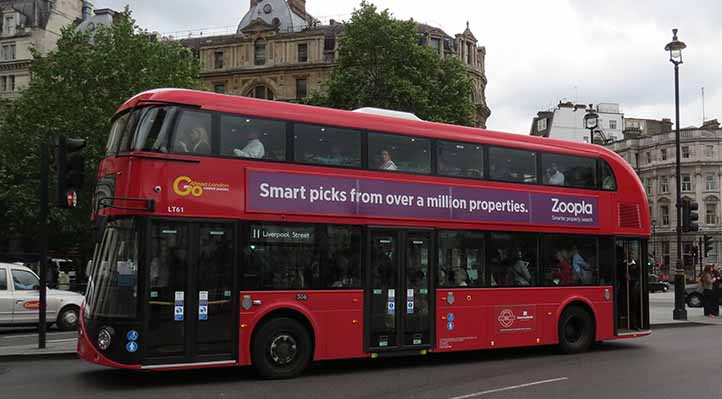 Go-Ahead London New Routemaster LT61